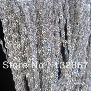 Jewelry Finding 100meter Fashion Jewelry water wave Chain 4mm 100% Stainless Steel Chain,Suit for Necklace Bracelet