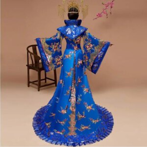 Ancient Women Han Dresses Imperial Concubines Tail costume Tang Dynasty Queens Princesses Court Large Sleeves China Performance