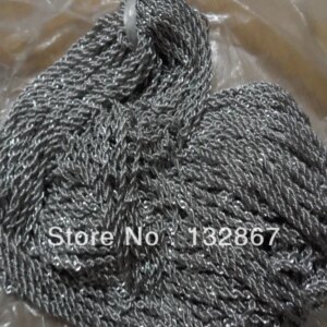 Lot 50 meters 4mm Stainless steel Twisted rope chains finding