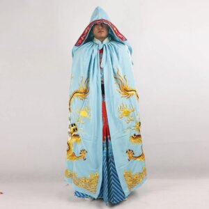 Hot Sale China operas costume Carnival Chinese Beijing Opera Drama Cloak Embroidery Dragon Dramaturgic emperor’s mantle Costume