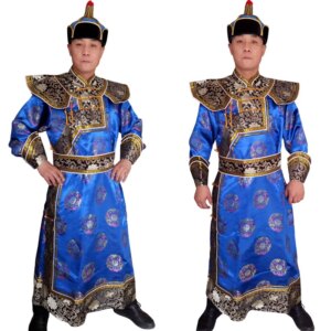 High-grade Mongolian Prince clothing Mongolia national gown robe Costume male clothing for TV movie His Your Royal Highness