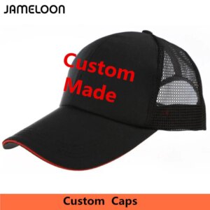 Custom Trucker Hat Snapback Mesh Air Hole Fabric Print Own Logo Sandwich Visor Baseball Caps Customized Design Small Order