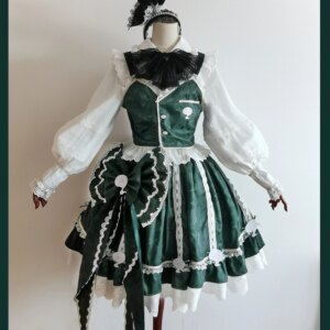 COS-HoHo [Customized]Anime Touhou Project Youmu Konpaku Lolita Dress Elegant Uniform Cosplay Costume Halloween Play Outfit Women