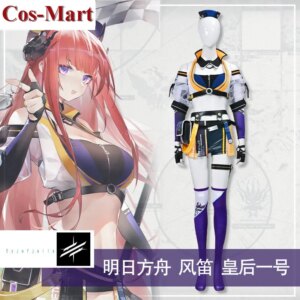 Cos-Mart Game Arknights Bagpipe Queen No.1 Cosplay Costume Racing Unifoms Unisex Activity Party Role Play Clothing Custom-Make