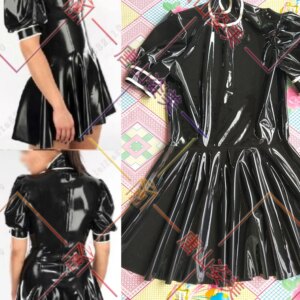 Latex Rubber Gummi Dresses One-piece full-skirted catsuit