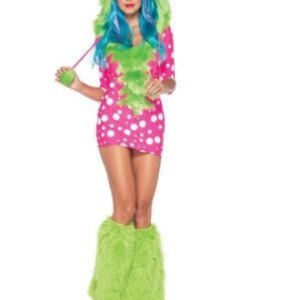Women’s Animal Theme Halloween Party Fancy Dress Adult Sexy Melody Monster Furry Cosplay Costume