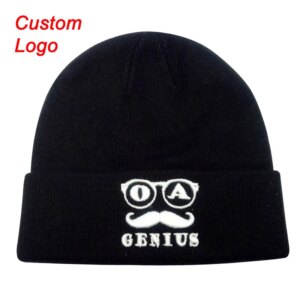Customed Beanie Trade Mark Client Names OEM Service Cold Weather Warm Keeping Ladies Popular Cap Acrylic Material Winter Hat