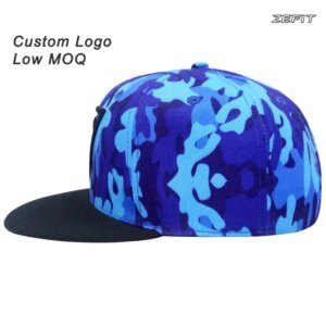 Cap Custom Full Color 3D Printed Personal Logo Fitted Closer Football Tennis Team Ball Player Baseball Customize Flat Brim Hat