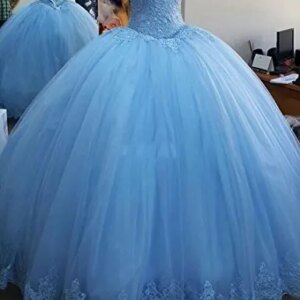 Ball Gown Quinceanera Dresses Charming Appliques Corset Full-Length Womens Sweet 16 Debutante Gowns Hot Sale 2021