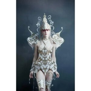 Luxuriou nightclub Catwalk Royal female general retro pattern armor bar gogo costume party girl ds costume
