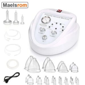 Professional Vacuum Therapy Machine for Breast Enhancement & Butt Lifting – Anti-Cellulite Cupping Massager with Gua Sha for Ski