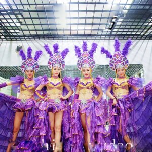 Modern carnival opening dance big swing skirt stage sexy fashion costume