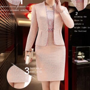 Lace Mother of the Bride Dresses Knee Length 2 Piece with Jacket Mother Dress High Quality Wedding Party Groom Mother Gown 2020