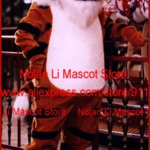 Hot Sale EVA Material Helmet Tiger Mascot Costume Unisex Cartoon Suit Cosplay Makeup Birthday Party Adult Size Holiday Gift 409