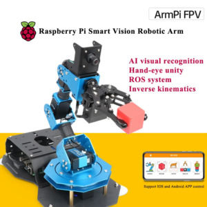 Hiwonder Raspberry Pi 4B/5 Robotic Arm ArmPi FPV Visual Recognition Palletizing Python Programmable ROS Robot