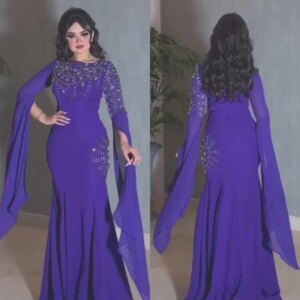Customized Prom Dress Exquisite Formal Jersey Applique Rhinestone Column O-Neck Midi Dresses High Quality Fashion Classic Gown