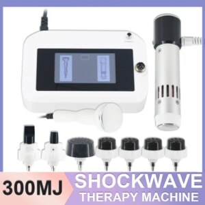 300MJ Shockwave Therapy Machine Effectively Relief Arthritis Pain Treat Plantar Fasciitis 7 Heads 2 In 1 Ultrasonic Instrument