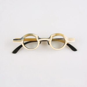 Eyeglass Frames Unique Retro Small Round Handmade 100% Natural Horn Prescription Man Women’s Glasses Frames Optical Eyewear