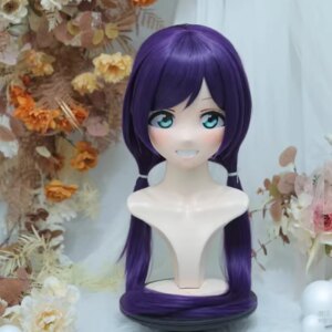 (NFD-25-2)Customize Full Head With Lock Crossdress Doll Female/Girl Japanese Anime Cartoon Character Kig Cosplay Kigurumi Mask