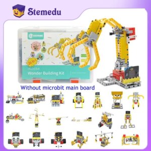 ELECFREAKS Micro:bit 32 IN 1 Wonder Building Kit Wukong Expansion Board for Puzzle Building Blocks Microbit Kids Fun Coding STEM