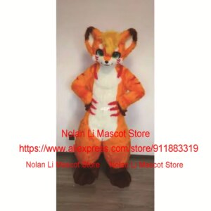 High Quality Plush Husky Dog Fox Wolf Mascot Costume Adult Cartoon Set Role-Playing Advertisement Game Party Display 212