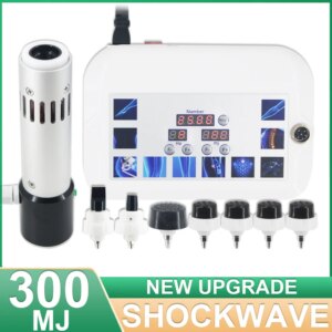 300MJ Shockwave Therapy Machine Easy Operation ED Treatment Plantar Fasciitis Body Massage Portable Shock Wave Equipment