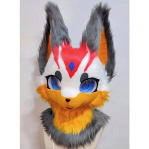 Fursuit Husky Fox Mascot (head) Halloween Party Fur Cosplay
