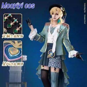 2025 New Honkai: Star Rail Aventurine Cosplay Costume Halloween Christmas Role Playing Party M-XXL Gorgeous Accessories