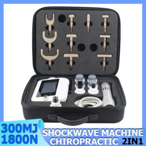 Shockwave Therapy Machine Pain Relief Body ED Treatment Plantar Fascitis 300MJ Shock Wave 1800N Electric Chiropractic Adjust Too
