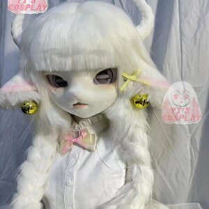 Yis cosplay on sales Just one left Furry head Kigurumi Head In Stock Cosplay Fursuit Handmade Headsets Beast Customized Fursuit