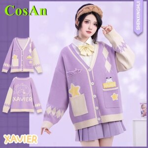 CosAn Love And Deepspace Xavier Sweater Coat Cosplay Costume Hot Game Daily Wear School Halloween Dance Role Play Clothes