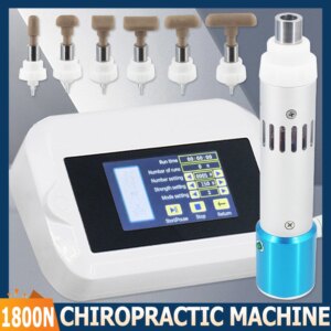 Electric Chiropractic Adjusting Tools 10Heads Impulse Massage Machine Spine Intensity Massager 1800N Treatment Chiropractic Gun