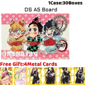 FuGuangJi Demon Slayer A5 Flash Board Collection Card Multiple Character Cards Badges Hobbies and Toy Gift
