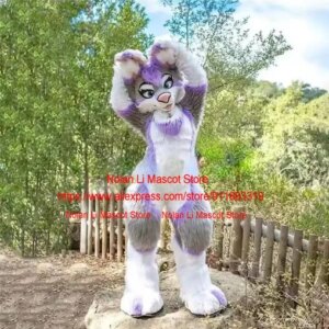 New Cute Plush Fox Wolf Mascot Costume Adult Walking Role Playing Set Party Decoration Prop Coat Animal 1358