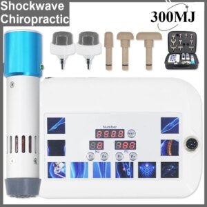 New 300MJ Shockwave Therapy Machine For ED Treatment Relief Neck Pain Chiropractic Adjust Tools 17Heads Electric Correction Gun