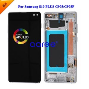 Super AMOMLED LCD For Samsung S10 PLUS LCD G9750 LCD For Samsung S10 Plus G9750 LCD Screen Touch Digitizer Assembly