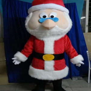 New Adult Hot Sale Foam Cute Doll Santa Claus Cartoon Mascot Costume Plush Christmas Fancy Dress Halloween Mascot Costume