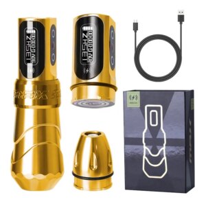 Professional Adjustable Stroke FK MAX Wireless Battery Rotary Custom Pen Type Gun Full Complete Kit Wireless Tattoo Machine