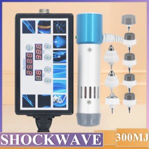 300MJ Professional Shockwave Therapy Machine For ED Treatment And Relieve Waist Pain Shock Wave Massager Newest High Tech Handle