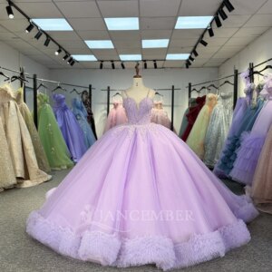 vestidos de 15 años Customized Quinceanera Dress 2025 Lace Beads Spaghetti Straps Princess Ball Gowns Sweet 15 16 Dresses DY1323