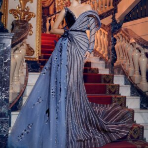 Formal Occasions Dazzling Evening Dress Sexy Beaded Luxurious Red Carpet Women Cocktail Gown Customized Birthday Party V Neck
