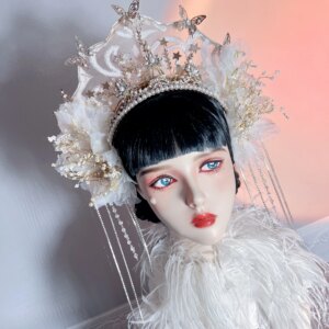 Super fairy beautiful butterfly lolita headgear bridal wedding show catwalk competition hair accessories