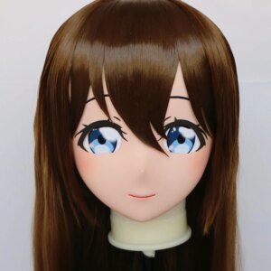 (RB20256)Customize Full Head Quality Handmade Female/Girl Resin Japanese Anime Cartoon Character Kig Cosplay Kigurumi Mask