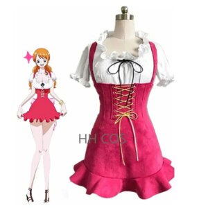 Unisex anime cos Nami cosplay costume outfit Halloween Christmas uniform suits
