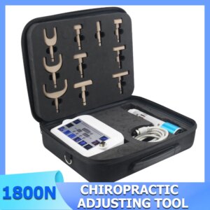 Electric Chiropractic Adjusting Tool Spine 10 Heads Therapy Adjust Vertebration Tools Massager Chiropractic Gun Set 1800N
