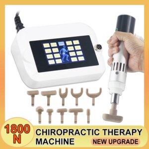 1800N Electric Chiropractic Adjusting Tools Body Massage Chiropractic Correction Gun 10 Heads Pain Relief Relax Spine Equipment