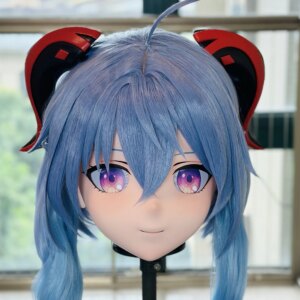Customize Character Female/Girl Resin Kig Full Head With Lock Anime Cosplay Japanese Anime Kigurumi Mask
