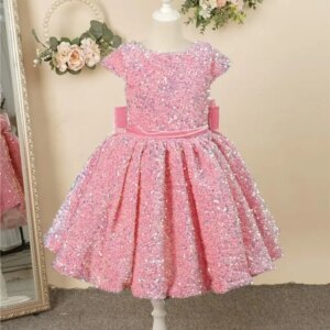 Tulle Ball Gown Princess Dress Wedding Pageant Gown princess dress Girl Pageant Dress Sequin Flower Girl Dresses Short Tutu