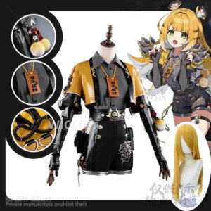 Ju Fufu Zenless Zone Zero Game Cosplay Anime Costume Furry Kawaii Cute Coat Dress Tiger Cartoon Roleplay Wigs Earwear Customized