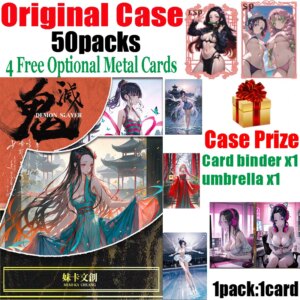 New Meika 2 Demon Slayer Pure Acrylic Colored Paper Anime Shinobu Nezuko Mitsuri Sexy Goddess Collection Cards Children Gifts